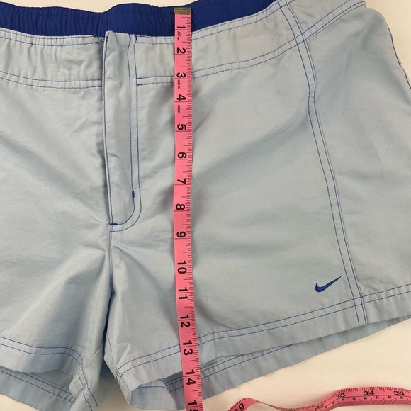 Nike Shorts. Swim Shorts for Women. Blue. Measurements in Photos. Athletic. - Picture 3 of 9